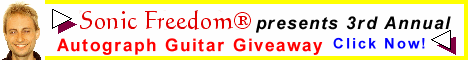 Tim Mainka`s Sonic Freedom� Ty Tabor Rock Star Autographed Guitar Giveaway
